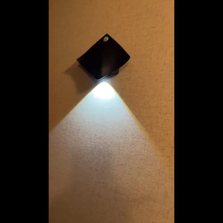 Magnetic LED Motion Sensor Night Light No-Drill Wall Light USB Rechargeable - Adjustable Brightness, IP44, Animal Art Design for Bedroom Hallway Cabinet Staircase Home Decor - Warm & White Options