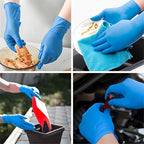 Nitrile Gloves 1000pcs Blue Disposable Powder Free Latex Free S M L XL Protective Gloves for Cleaning Cooking Gardening Food Prep Medical Non-Sterile Bulk Gloves Box Home Kitchen Outdoor Use