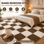 19-Piece Interlocking EVA Foam Floor Tiles – Soft, Washable, Non-Slip Puzzle Floor Mat for Bedroom, Living Room, Playroom & Pet Area (8 Colors)