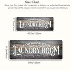 Laundry Room Runner Rug Non-Slip Washable Farmhouse Retro Floor Mat for Kitchen Bathroom Hallway Multiple Sizes and Colors Blue Brown Red Home Decor Accent Rug