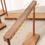 Necklace Display Stand with 24 or 36 Hooks – Rustic Multi-Hook Jewelry Tower Organizer for Home, Boutiques & Retail Stores, Tabletop Jewelry Rack, Tool-Free Assembly