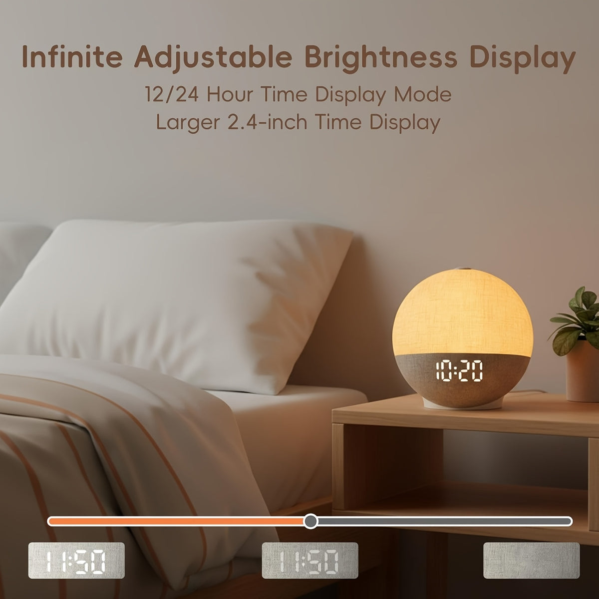 Sunrise Alarm Clock & Sound Machine with 30 Soothing Sounds White Noise – Dimmable Night Light, Wake Up Light, Snooze & Timer for Bedroom, Adults & Heavy Sleepers, Gift for Women & Men