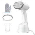 Handheld Travel Garment Steamer 15-Second Heat-Up – 9.47oz Large Tank, Portable Clothing Steamer for Home, Office & Travel | White