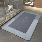 Diatomaceous Earth Bath Mat Non-Slip Absorbent - Quick Dry Stone Bathroom Rug, Soft Floor Mat for Bathroom Kitchen Door, 4 Colors 2 Sizes