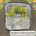 Extra Large Clear Storage Bags with Zipper & Heavy-Duty Handles – 30-Inch Transparent Organizer Bags for Christmas Decorations, Wreaths, Garlands, Clothes, Blankets & Moving, Set of 2 or 4