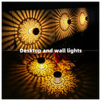 Solar Peony Deck Lights Set of 4 – Vintage Metal Warm Glow Solar Pathway Lamps for Courtyard, Garden, Patio, Fence, Wall & Steps, Mother’s Day & Valentine’s Day Decorative Outdoor Lighting