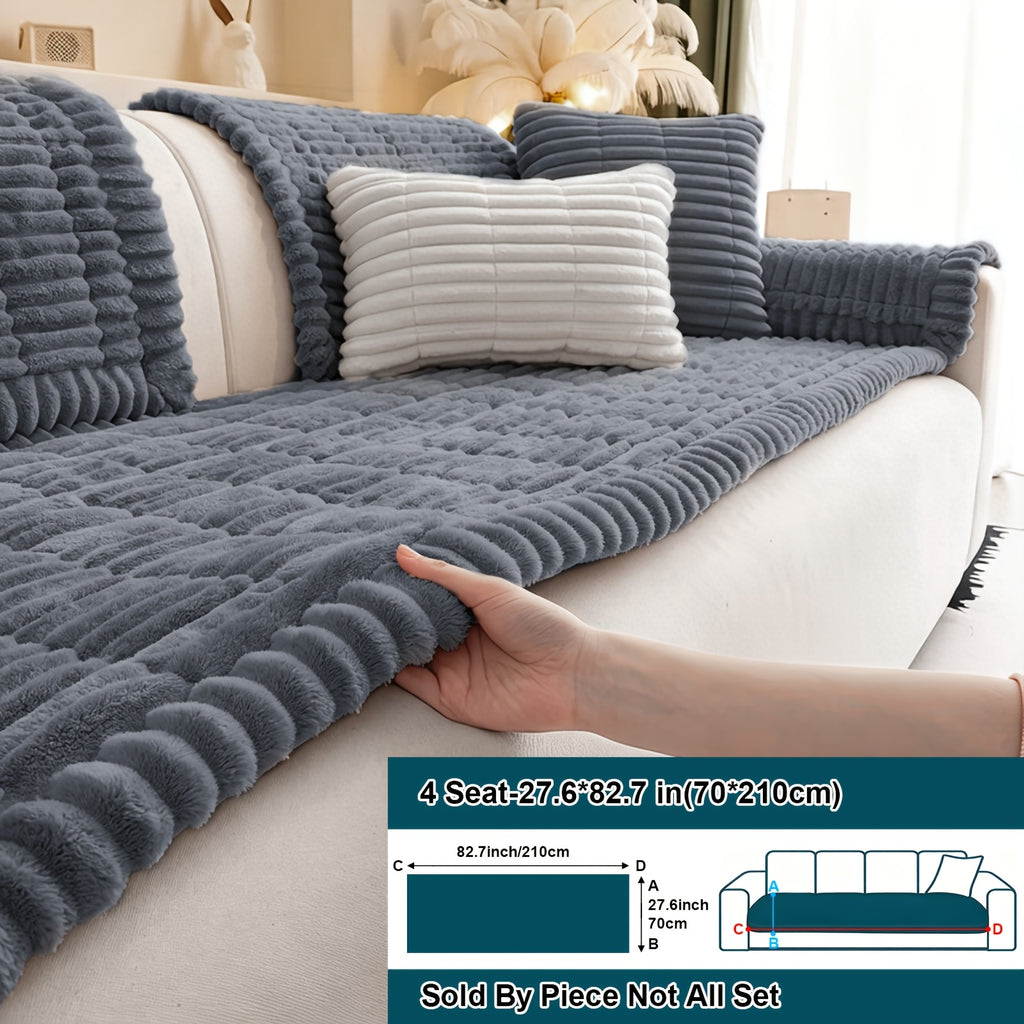 Soft Quilted Thick Sofa Cover Bohemian Style – Removable Machine Washable Pet-Friendly Sofa Protector for 1/2/3/4 Seater Split Sofa, All-Season Couch Cover for Living Room, Bedroom & Office