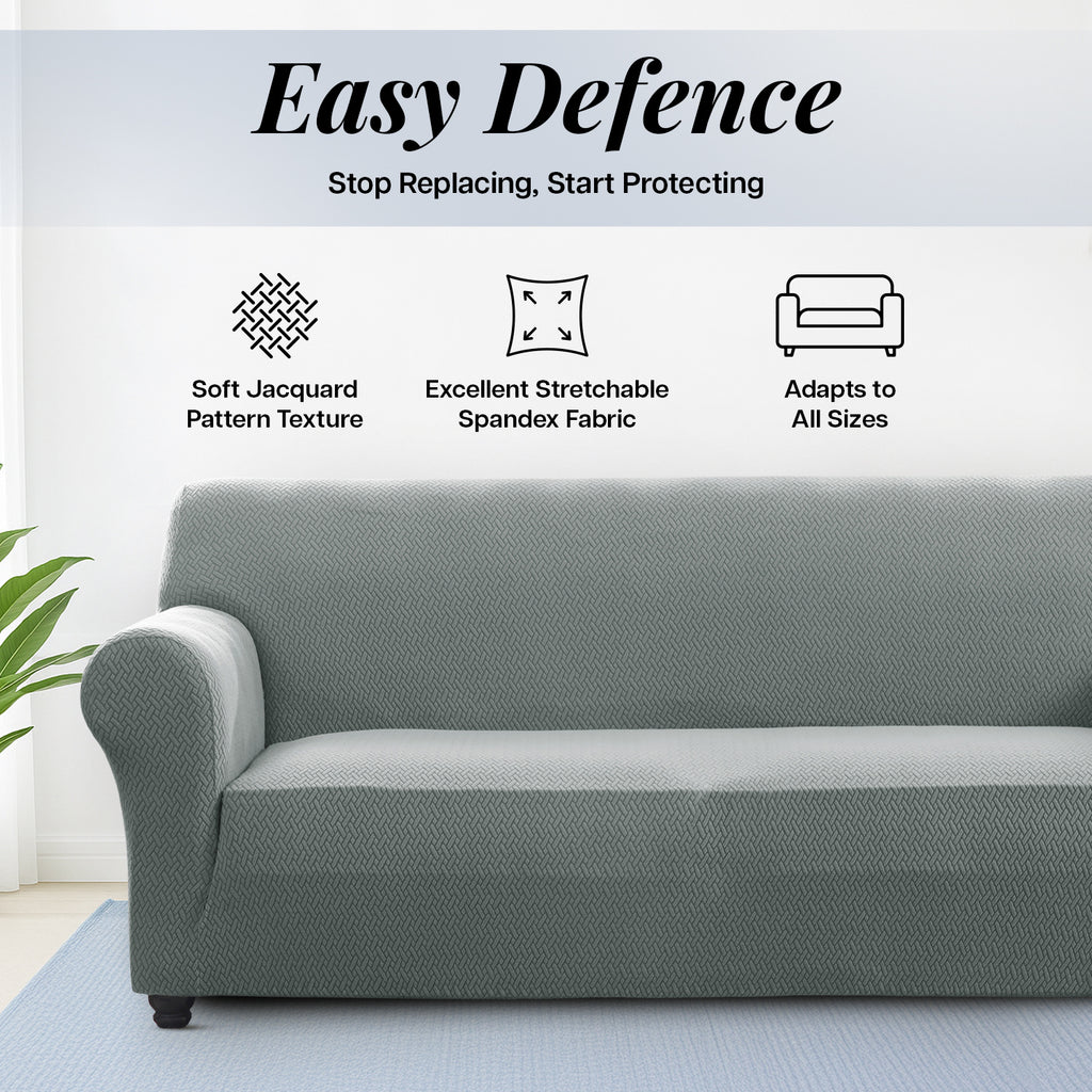 Thickened Spandex Sofa Cover Anti-Scratch – Stretch Polyester Sofa Protector, Anti-Slip Pet-Friendly, Machine Washable, 6 Colors, 1/2/3 Seater, Living Room Bedroom Home Decor