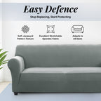 Thickened Spandex Sofa Cover Anti-Scratch – Stretch Polyester Sofa Protector, Anti-Slip Pet-Friendly, Machine Washable, 6 Colors, 1/2/3 Seater, Living Room Bedroom Home Decor