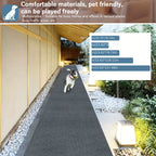 Non-Slip Hallway Runner Rug Self-Adhesive TPR Backing Ultra-Thin 0.4mm 5 Colors 6 Sizes for Kitchen Bedroom Living Room Entryway Hardwood Floors
