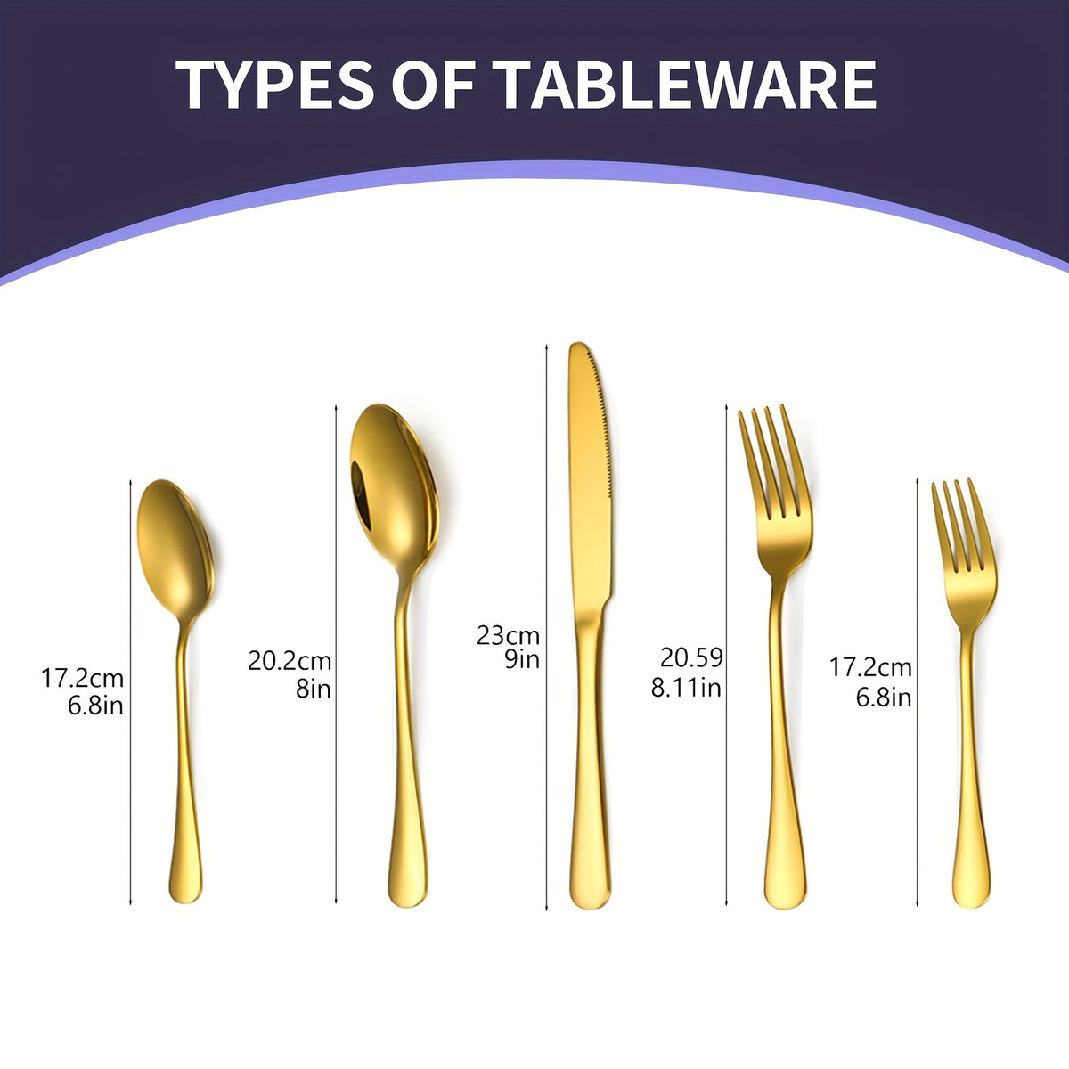 30-Piece Deluxe Golden Stainless Steel Flatware Set with Wooden Gift Box – Mirror Polished Knives, Forks & Spoons for 6 | Wedding, Business & Celebration Gift