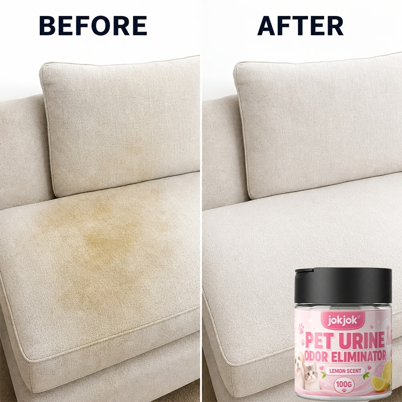 Pet Urine Deodorizing Powder – Powerful Odor Neutralizer & Moisture Absorber for Cat & Dog Urine, Long-Lasting Fresh Scent, Gentle Formula for Carpets, Sofas, Pet Beds, Mattresses & Car Mats