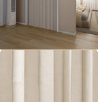 Boho Striped Magnetic Door Curtain – Elegant Folding Polyester Partition Curtain for Living Room, Bedroom & Kitchen, No-Drill Magnetic Closure, Hand Washable