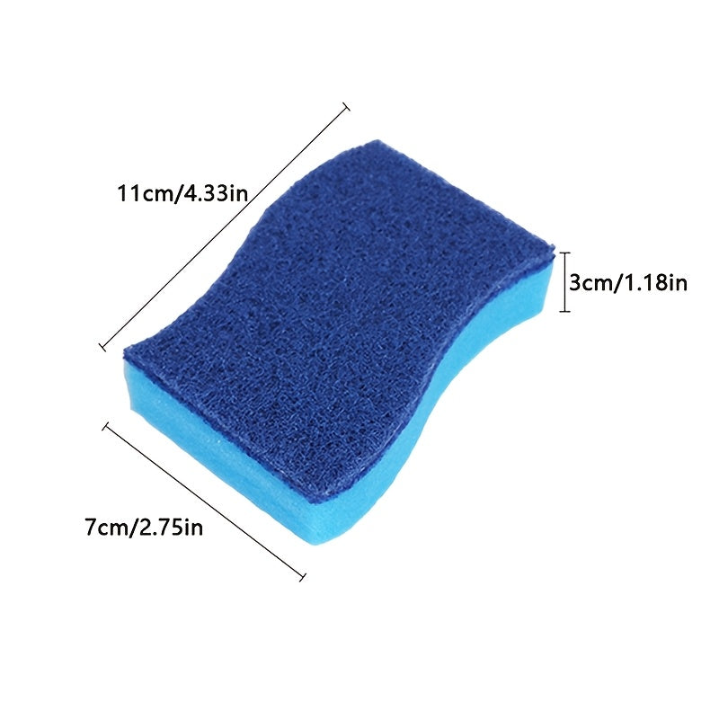 Non-Scratch Dishwashing Sponge 50 Pack Bulk Kitchen Sponges for Dishes Pots Pans Surfaces Scrub Sponge Removes Stuck-On Food Without Scratching Daily Cleaning