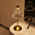 Nordic Retro Metal Table Lamp, 3-Color Touch Control, USB Charging, Warm Atmosphere Bedside & Bedroom Night Light