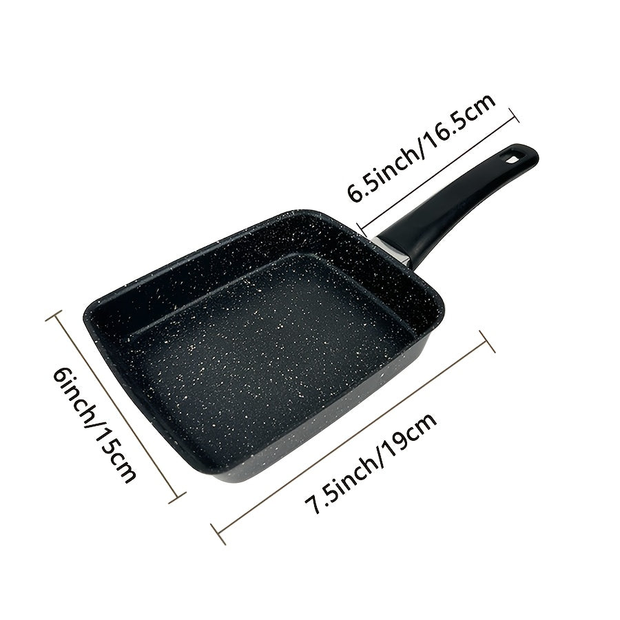 Japanese Tamagoyaki Pan – Non-Stick Rectangular Egg Roll & Omelette Frying Pan | Induction & Halogen Compatible | Dishwasher Safe | Wooden or Plastic Handle