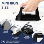 Compact Mini 400W Portable Heat Press with Charging Station – For T-Shirts, Footwear, Bags & Vinyl Projects, Travel & Home Use | Light Blue, Light Purple & White