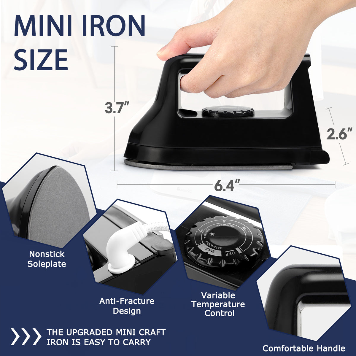 Compact Mini 400W Portable Heat Press with Charging Station – For T-Shirts, Footwear, Bags & Vinyl Projects, Travel & Home Use | Light Blue, Light Purple & White