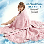 Cooling Blanket Quilt Extra Large - Lightweight Breathable Air-Cooled Moisture-Wicking Comforter for Adults Summer Heat Machine Washable Fits Most Beds