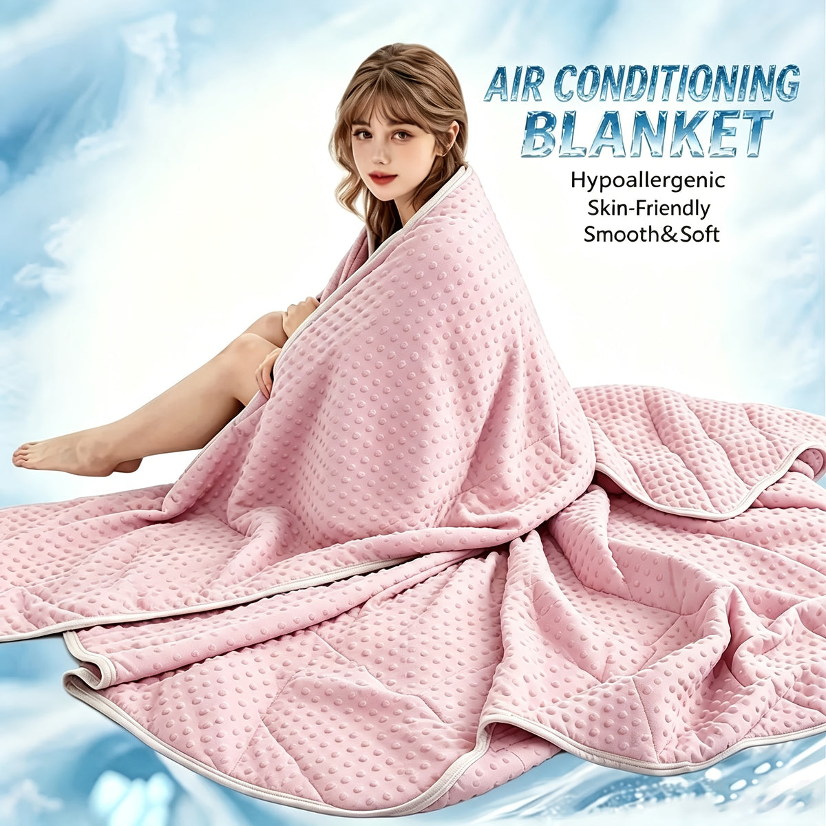 Cooling Blanket Quilt Extra Large - Lightweight Breathable Air-Cooled Moisture-Wicking Comforter for Adults Summer Heat Machine Washable Fits Most Beds