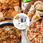 Electric Dough Maker 5.2Qt 250W 304 Stainless Steel Bowl with Ferment Function - Automatic Kneading Machine for Bread, Pizza, Pasta, Roti, Dumplings - Adjustable Time, 3 Modes, Home Kitchen