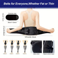Cordless Electric Heating Waist Massager Belt with LCD Display, 3-in-1 Heating, Massage & Lumbar Support, 3 Adjustable Heat Settings, Back Pain Relief for Men & Women, Great Gift