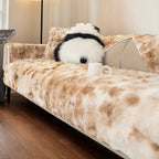 Plush Gradient Velvet Sofa Cover 450-500gsm Super Soft Warm Winter Pet Friendly Non-Slip Machine Washable Modern Style 1 2 3 4 Seater Living Room Couch Protector