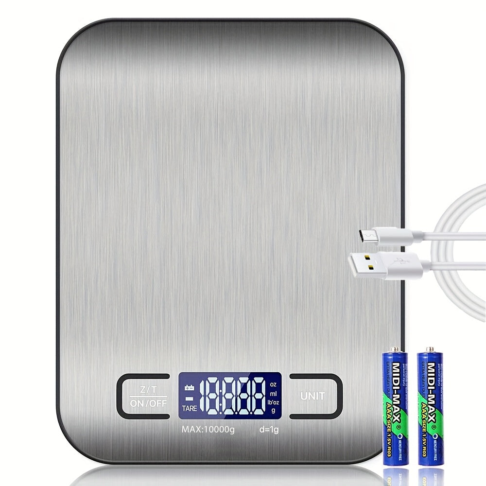 Digital Food Scale 22lb, Kitchen Scale in Grams & Ounces for Cooking, Baking & Weight Loss, Precise Tare Function, Slim Design, Easy to Clean, Perfect for Meal Prep & Coffee
