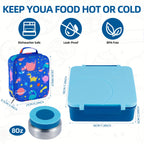 Insulated Lunch Box Set with Stainless Steel Thermal Soup Cup, Thermal Lunch Bag & Utensils – Kids & Adult Bento Lunch Kit