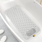 Anti-Slip Shower Mat with Massage Function – Extra Large Non-Slip Bathtub Mat for Safety & Comfort | 19.7”x31.5” | Green, Grey, White, Blue, Khaki & Pink