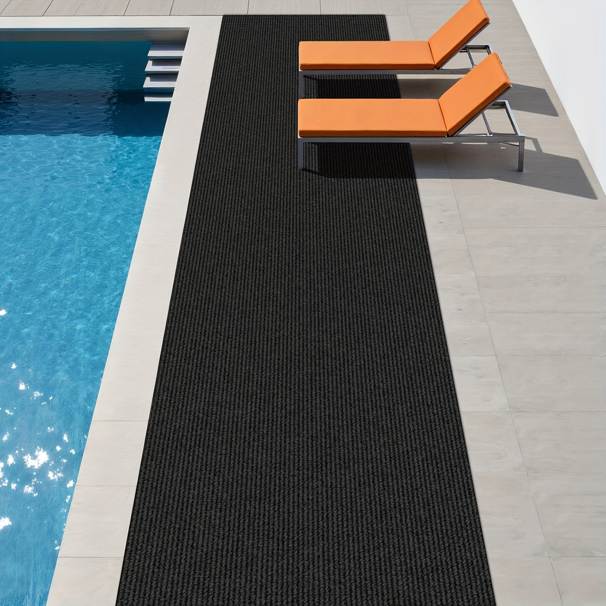 Non-Slip Long Runner Rug – 23.22" Wide, 4mm Thick Hallway Runner for Kitchen, Bathroom, Stairs & Entryway (Multiple Lengths & Colors)