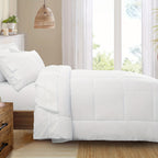 Bed in a Bag Queen 7 Piece Fluffy Comforter Set – Ultra-Soft Microfiber Bedding with Comforter, Fitted Sheet, Flat Sheet & 4 Pillowcases, Hypoallergenic Breathable All Season Bedding Gift for Her