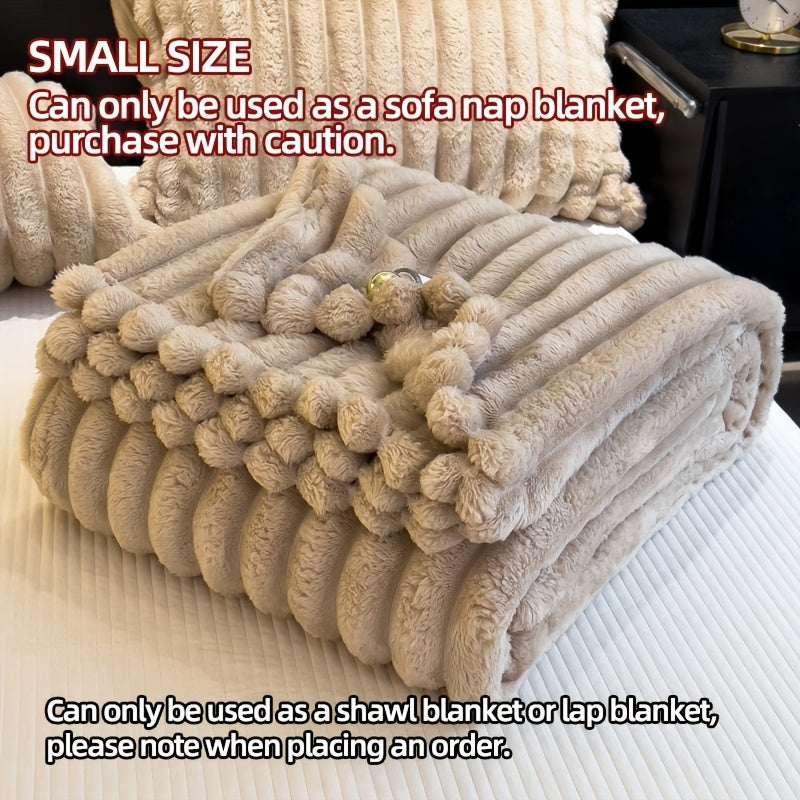 Plush Sherpa Throw Blanket – Ultra-Warm Anti-Static Fleece, 7 Colors 4 Sizes, for Bedroom Sofa Office Dormitory