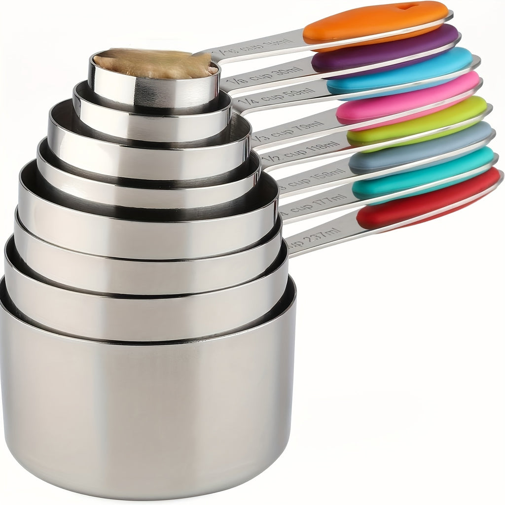 Measuring Cups & Spoons Set | Dry & Liquid | Choose 8-Piece Cups, 9-Piece Spoons, or 17-Piece Complete Set