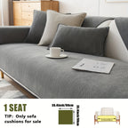 Chenille Ribbed Sofa Cover – Pet-Friendly Non-Slip Stretch Slipcover, Machine Washable Sofa Protector for 2, 3 & 4-Seater and Sectional Sofas, Modern Living Room Couch Cover