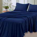 Luxury Microfiber Bed Sheet Set 4-Piece | Deep Pocket, Fade Resistant