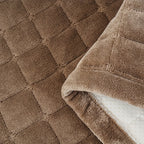 Bohemian Flannel Sofa Seat Cushion Cover Non-Slip Machine Washable Solid Color, Soft Plush Couch Cushion Slipcover for 2/3/4-Seater Sofas, Living Room Bedroom Office Furniture Protector – 3 Colors 3 Sizes