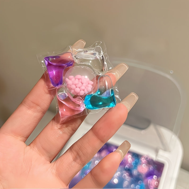 5-in-1 Laundry Detergent Beads Concentrated Formula - Chlorine-Free HE Compatible Stain Removal Laundry Beads 300g 600g Bulk Pack