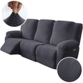 3-Seater Recliner Cover - Plush High Stretch Wear-Resistant Machine Washable Easy Clean Sofa Protector for Living Room and Bedroom