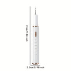 Rechargeable Electric Tooth Cleaner – 5-Speed Dental Plaque Remover with LED Light, USB Charging, Mirror & 2 Replaceable Brush Heads, Teeth Gap Cleaning Tool