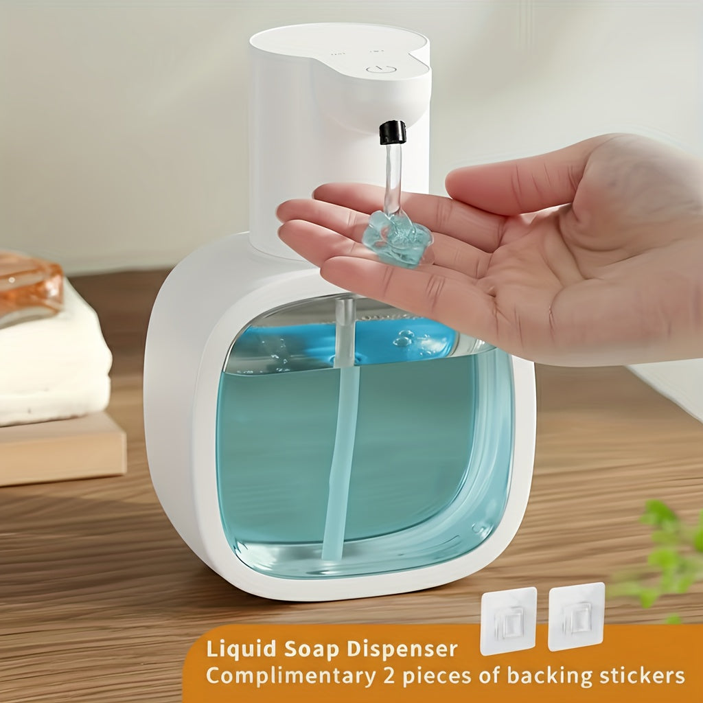 Automatic Foam Soap Dispenser Touchless USB Rechargeable - Wall-Mountable Hands-Free Soap Pump with Adjustable Foam Output for Bathroom, Kitchen & Pet Bathing, Works with Liquid Soap, Body Wash & Dish Detergent - White & Black