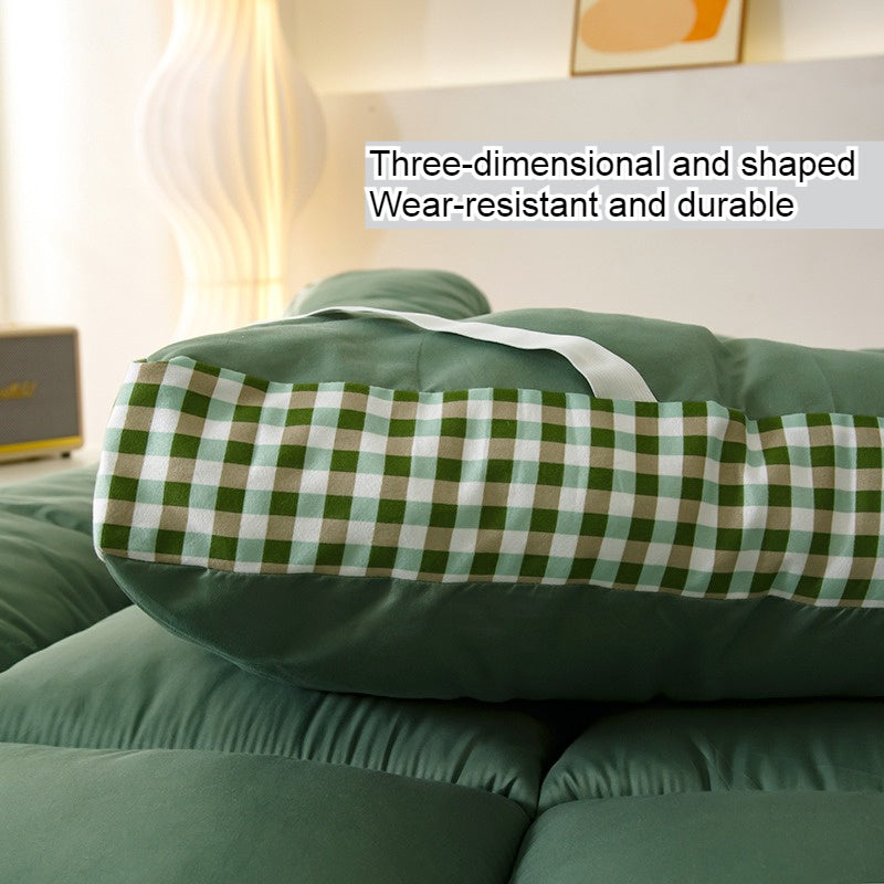 Japanese Plush Roll-Up Mattress Topper | Quilted Fitted Mattress Pad Cover, Breathable Folding Sleeping Pad, Machine Washable Mattress Protector – Twin Full Queen King