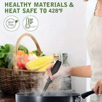3-Piece Handheld Mixing Spatula & Chopper Set – Break-Resistant, Heat-Resistant Non-Stick Blend & Chop Tool – Potato Masher, Salad Chopper & Food Grinder – Kitchen Essentials