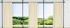 Adjustable Tension Room Divider Curtain Rod – No Drilling, 28–171" Wide, 4–10 ft Floor-to-Ceiling, Heavy Duty, Black & White (Curtains Not Included)