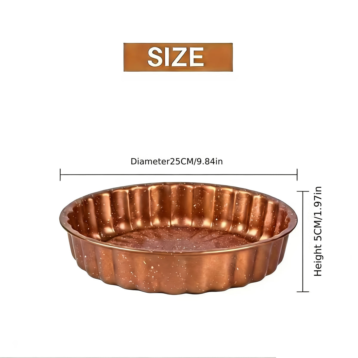 Round Non-Stick Cake Mold for Birthday & Layer Cakes – Easy Release Circular Baking Pan, Reusable Home Bakeware for Sponge, Chiffon & Cheesecake, Available in Golden & Deep Gray