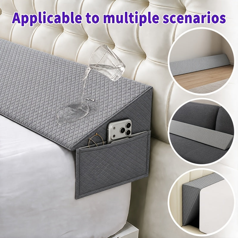 Bed Wedge Mattress Gap Filler Pillow, Headboard Closer Sleeping Pillow Against Headboard or Wall, Removable Cover Anti-Snoring Bed Wedge for Twin Full Queen King