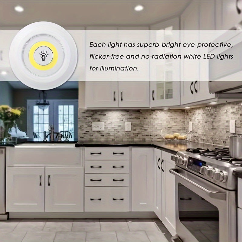 LED Night Lights Set of 5 Wireless Remote Controlled Magnetic Adhesive Wall Mount Puck Lights for Hallway Bathroom Bedroom Kitchen Cabinet Stairs Home Decor Indoor Color Changing