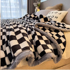 Extra Large Thickened Raschel Throw Blanket Double Layer Ultra Soft All Season Machine Washable Animal Theme Decor 7 Colors 2 Sizes