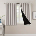 Blackout Curtains 2 Panels 100% Room Darkening 96 Inch Long – Triple Weave Thermal Insulated Back Tab & Rod Pocket Window Drapes for Bedroom & Living Room