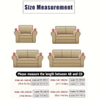 Printed Skirt Design Sofa Cover with Anti-Slip Fixing Rods – High Elasticity Four-Season Fiber Slipcover Keeps Sofa Neat & Beautiful